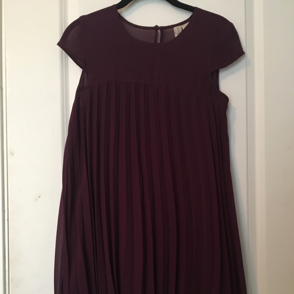H&M plus purple dress